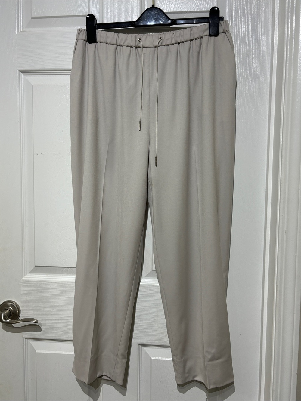 Fabiana Filippi Relaxed Drawstring Dress Pants - Beige -Wool